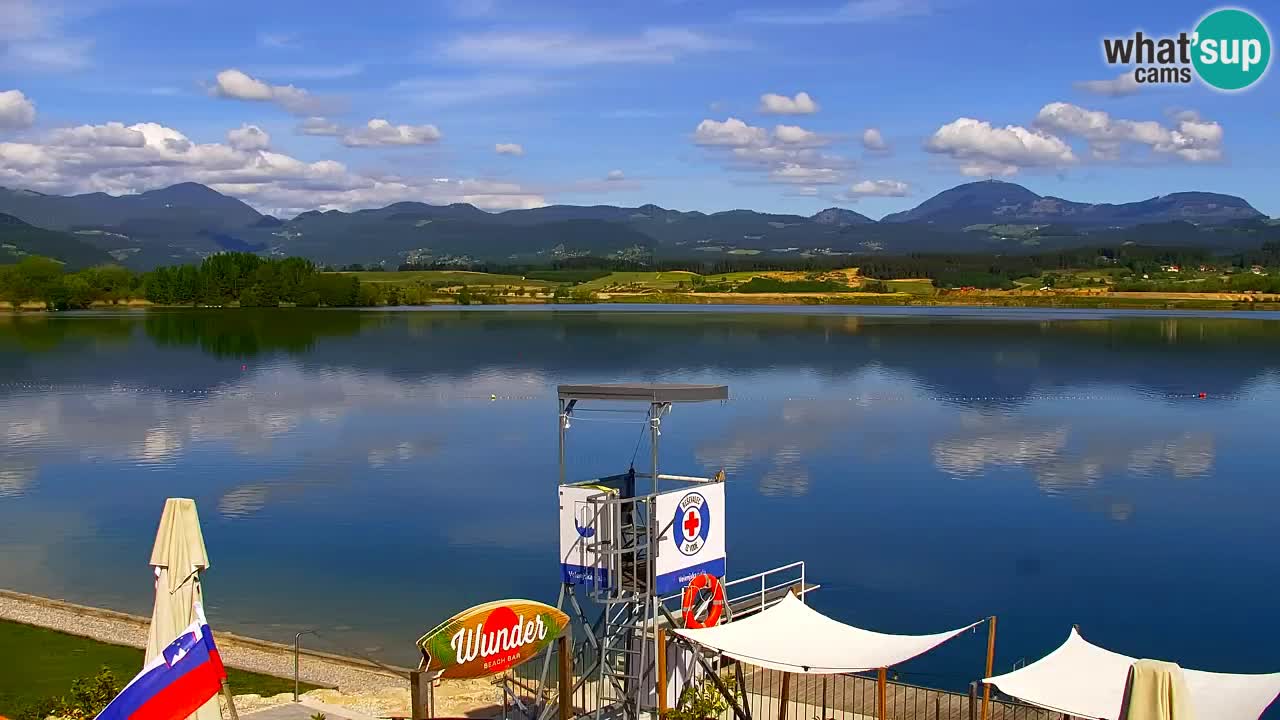 Webcam lac de Velenje – Vue en direct depuis Velenje Beach