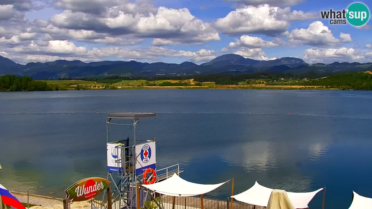 Webcam lac de Velenje – Vue en direct depuis Velenje Beach