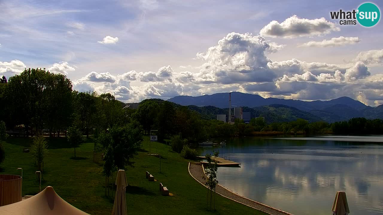 Webcam lago Velenje – Vista en directo desde Velenje Beach