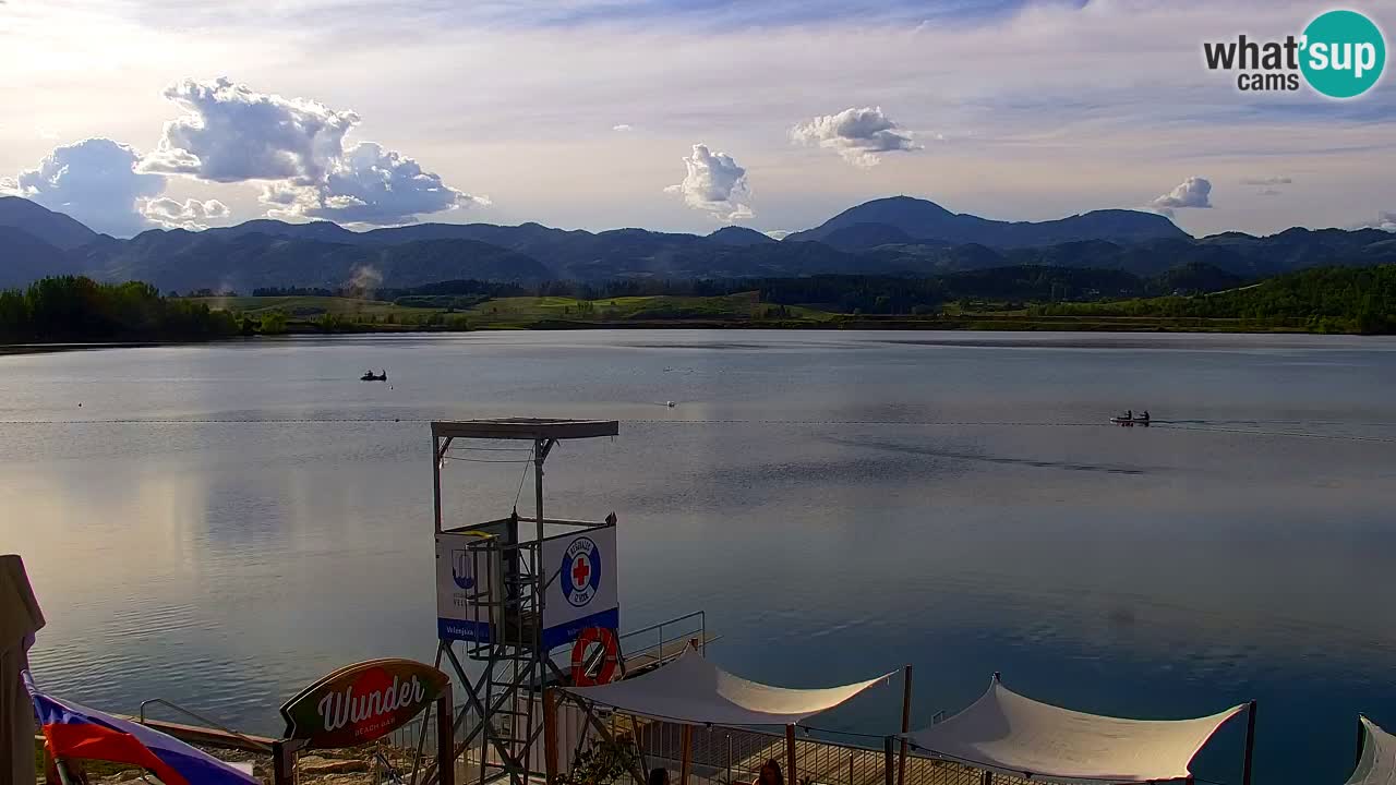 Webcam lac de Velenje – Vue en direct depuis Velenje Beach