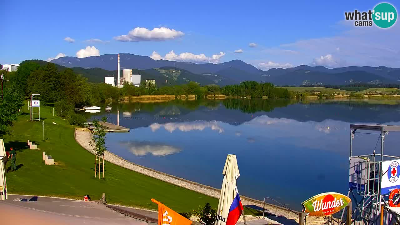 Webcam lac de Velenje – Vue en direct depuis Velenje Beach