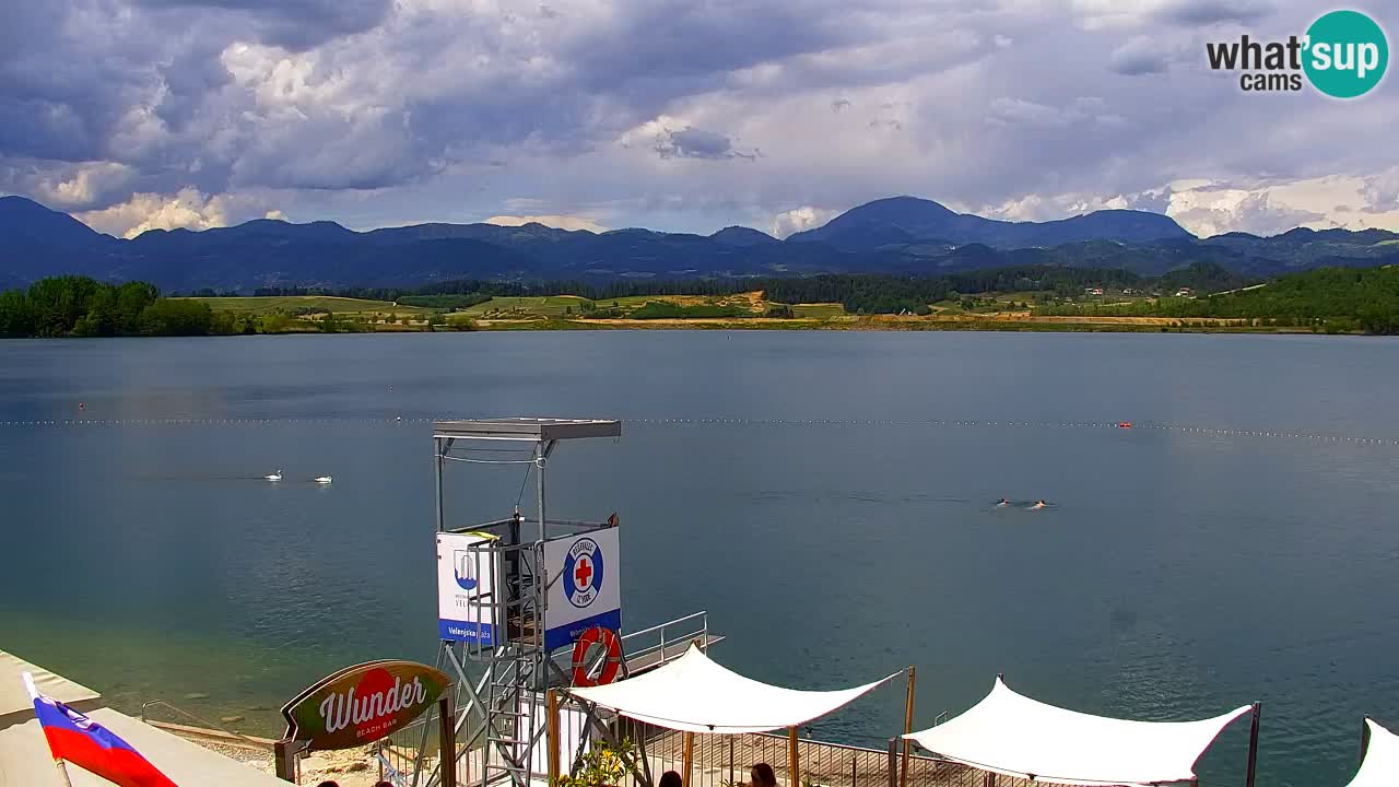Webcam lac de Velenje – Vue en direct depuis Velenje Beach