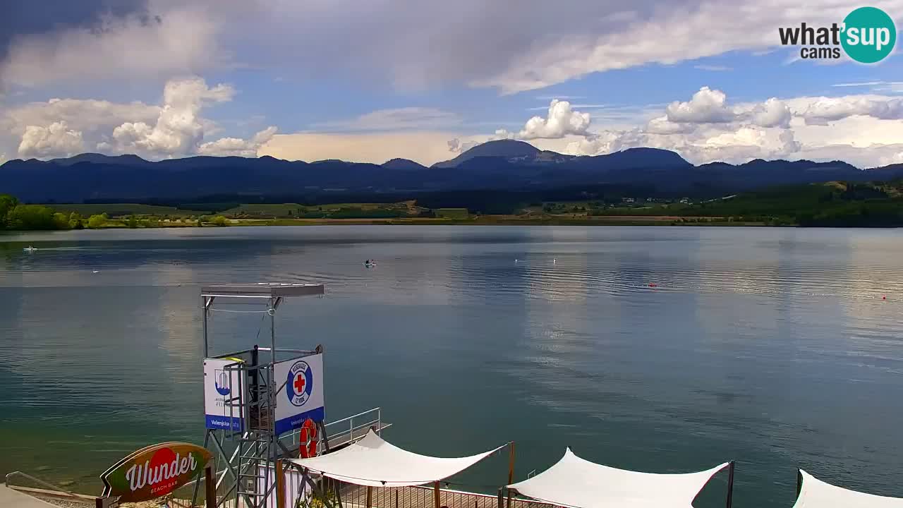 Webcam lago Velenje – Vista en directo desde Velenje Beach