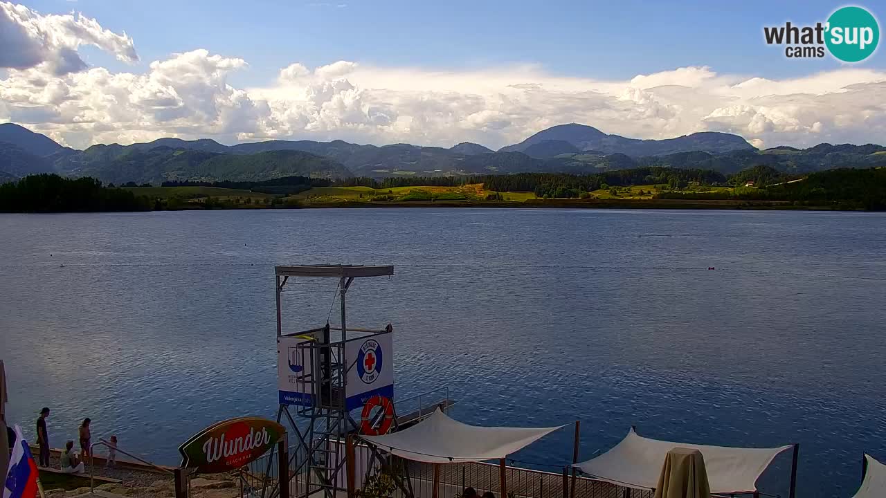 Web kamera Velenjsko jezero – Plaža Velenje uživo