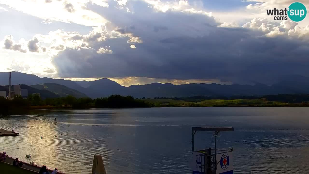 Webcam lago Velenje – Vista en directo desde Velenje Beach