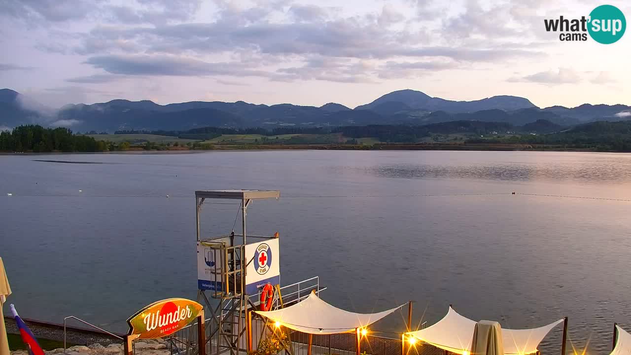 Webcam lac de Velenje – Vue en direct depuis Velenje Beach