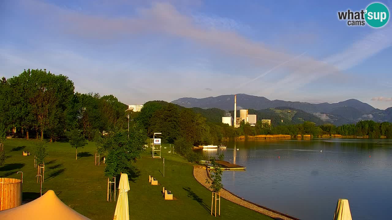 Webcam lac de Velenje – Vue en direct depuis Velenje Beach