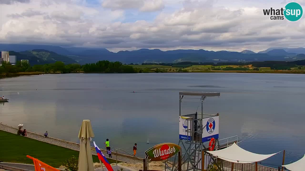 Webcam lago Velenje – Vista en directo desde Velenje Beach
