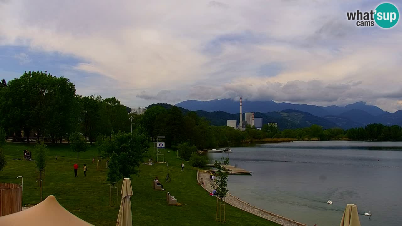 Webcam lac de Velenje – Vue en direct depuis Velenje Beach
