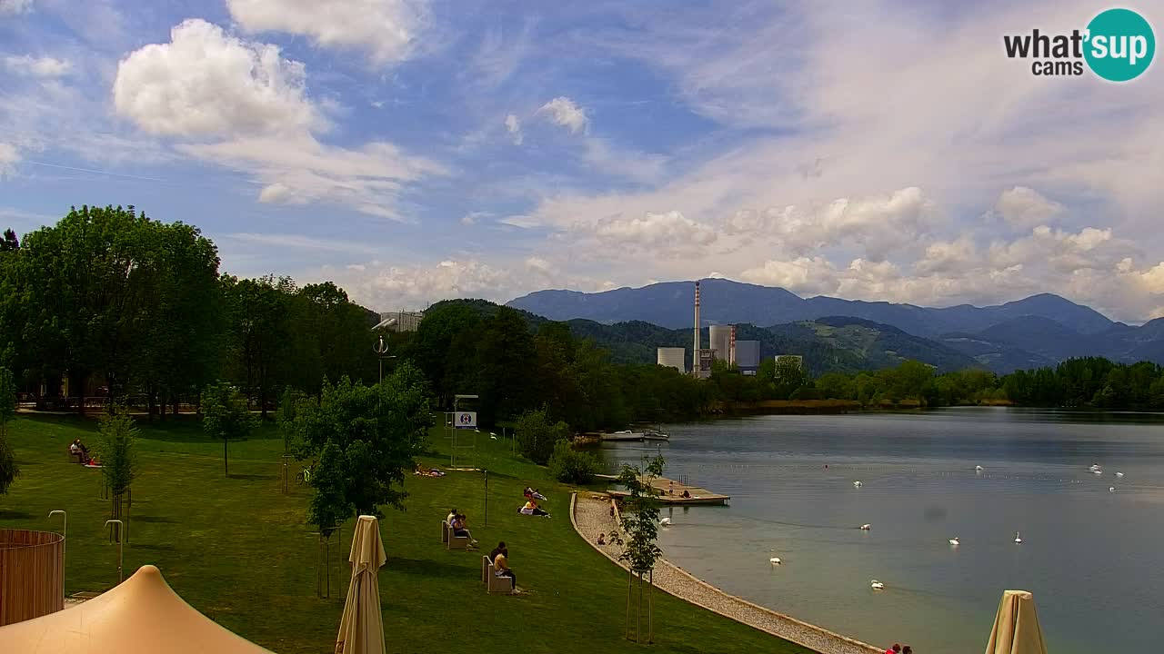 Web kamera Velenjsko jezero – Plaža Velenje uživo