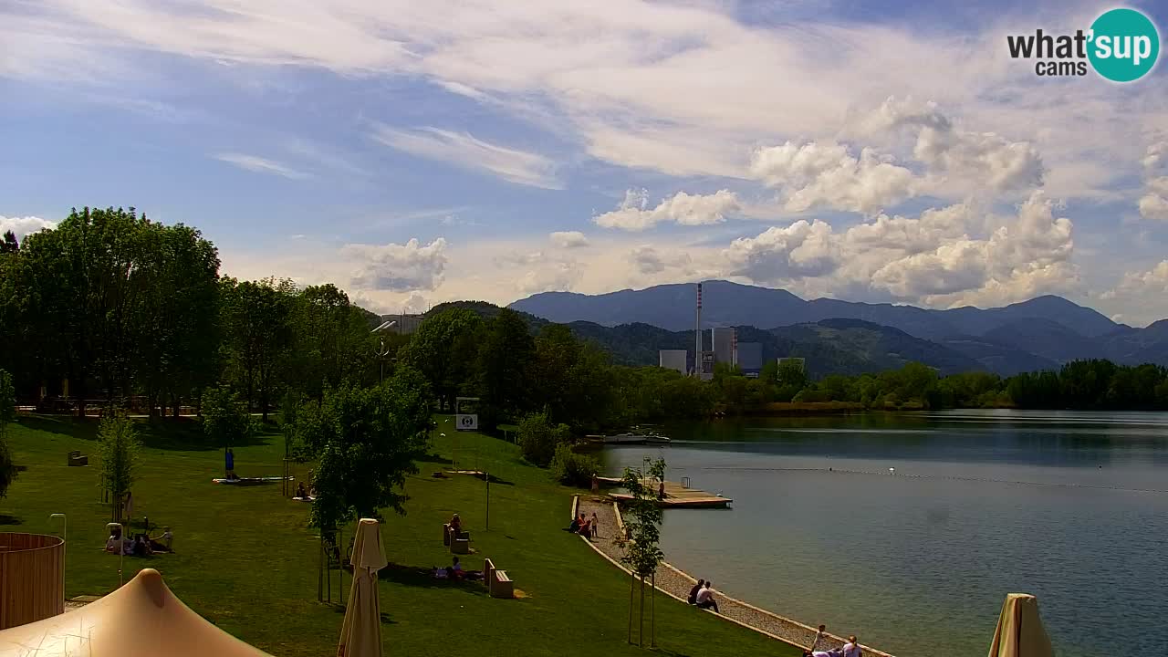 Web kamera Velenjsko jezero – Plaža Velenje uživo