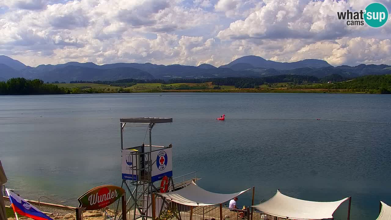 Web kamera Velenjsko jezero – Plaža Velenje uživo