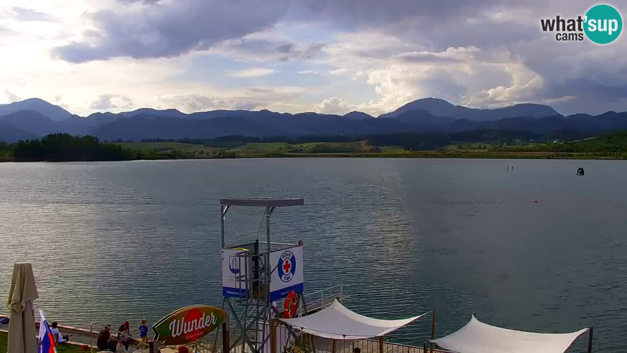 Webcam lago Velenje – Vista en directo desde Velenje Beach