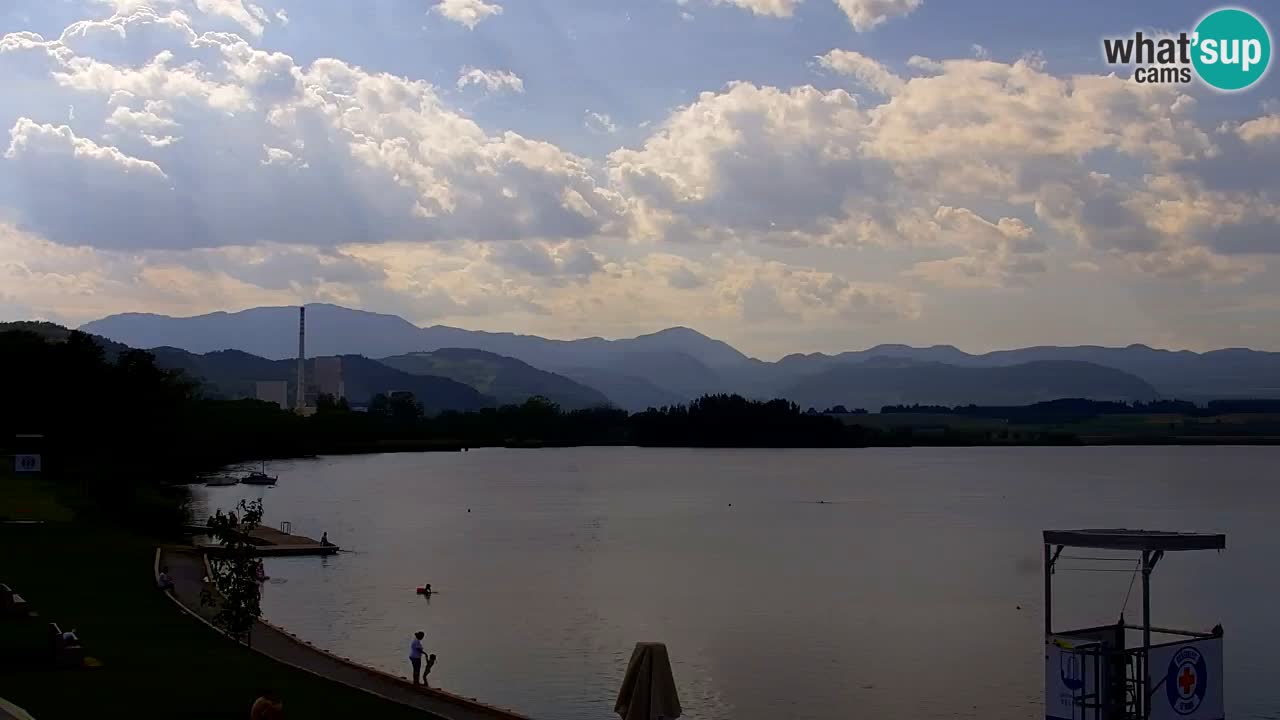 Webcam lago Velenje – Vista en directo desde Velenje Beach