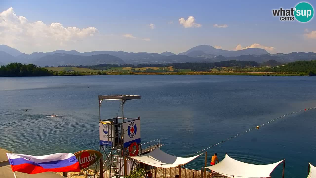 Webcam lac de Velenje – Vue en direct depuis Velenje Beach