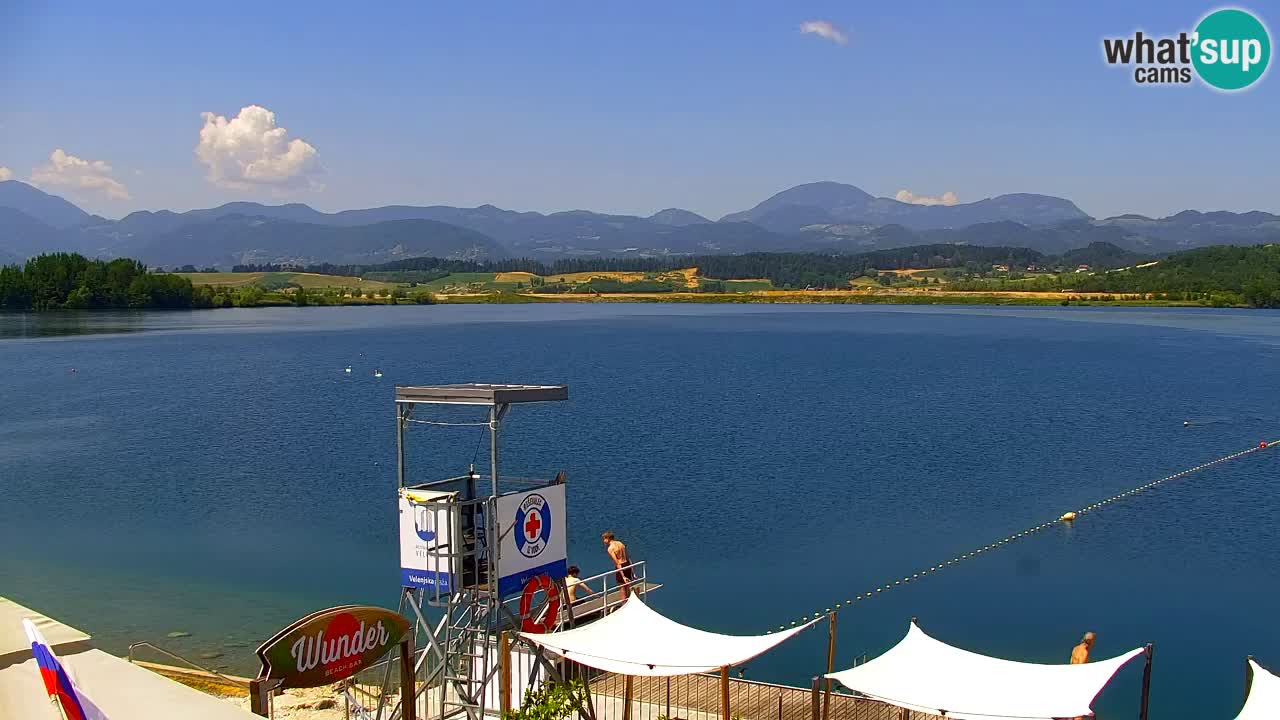 Webcam lago Velenje – Vista en directo desde Velenje Beach