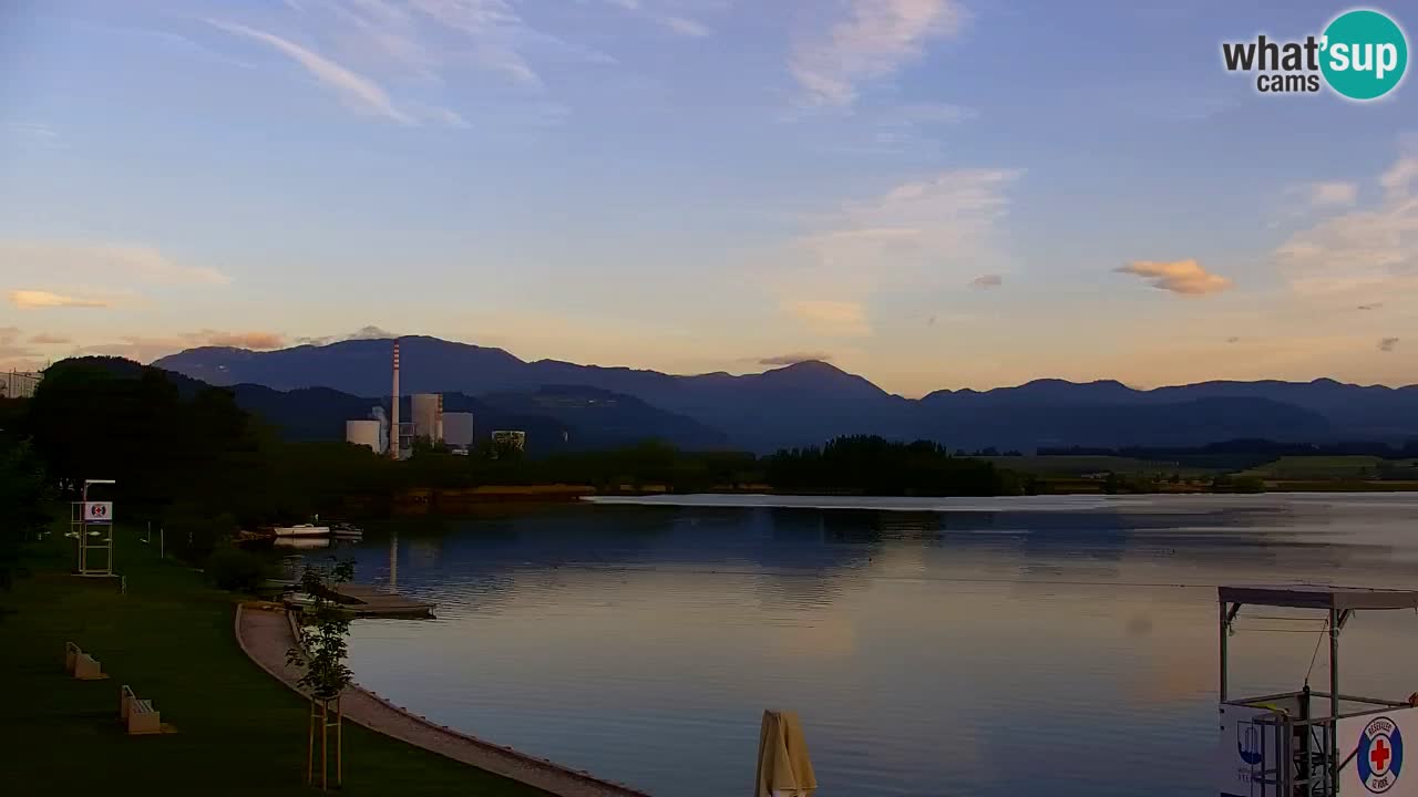 Webcam lac de Velenje – Vue en direct depuis Velenje Beach