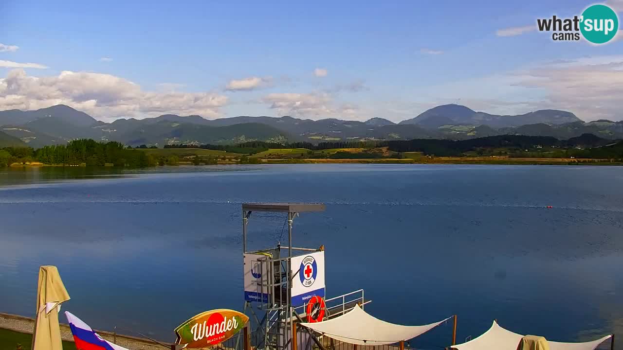 Webcam lago Velenje – Vista en directo desde Velenje Beach