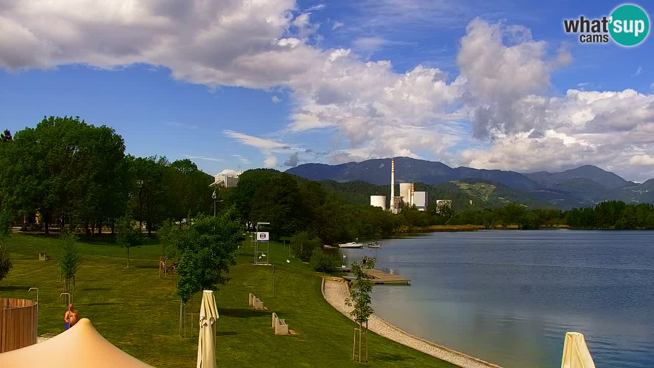 Web kamera Velenjsko jezero – Plaža Velenje uživo