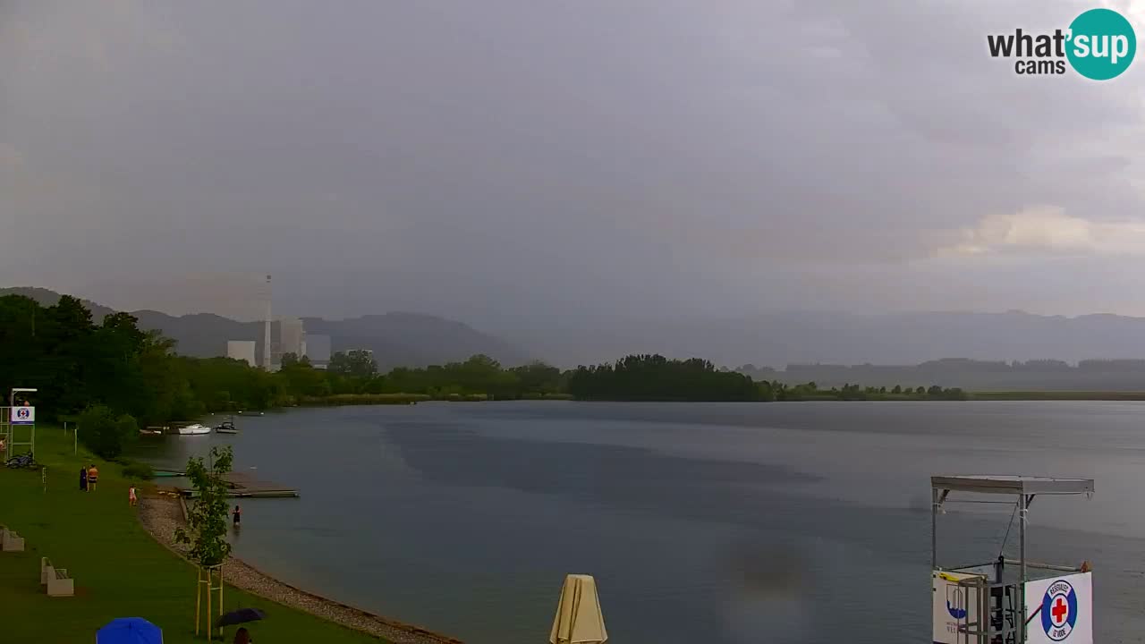 Webcam lac de Velenje – Vue en direct depuis Velenje Beach