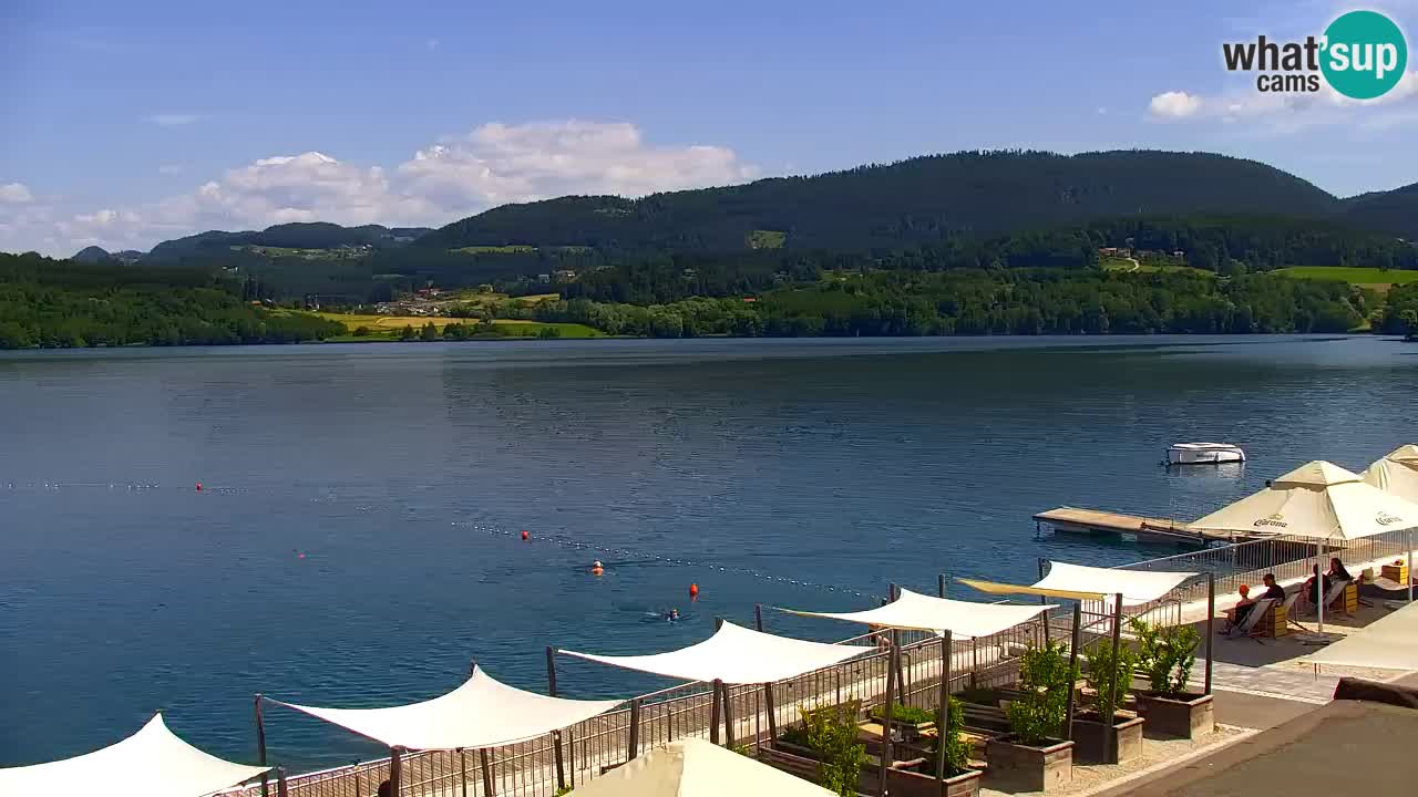 Spletna kamera Velenjsko jezero – Pogled v živo z Velenjske plaže