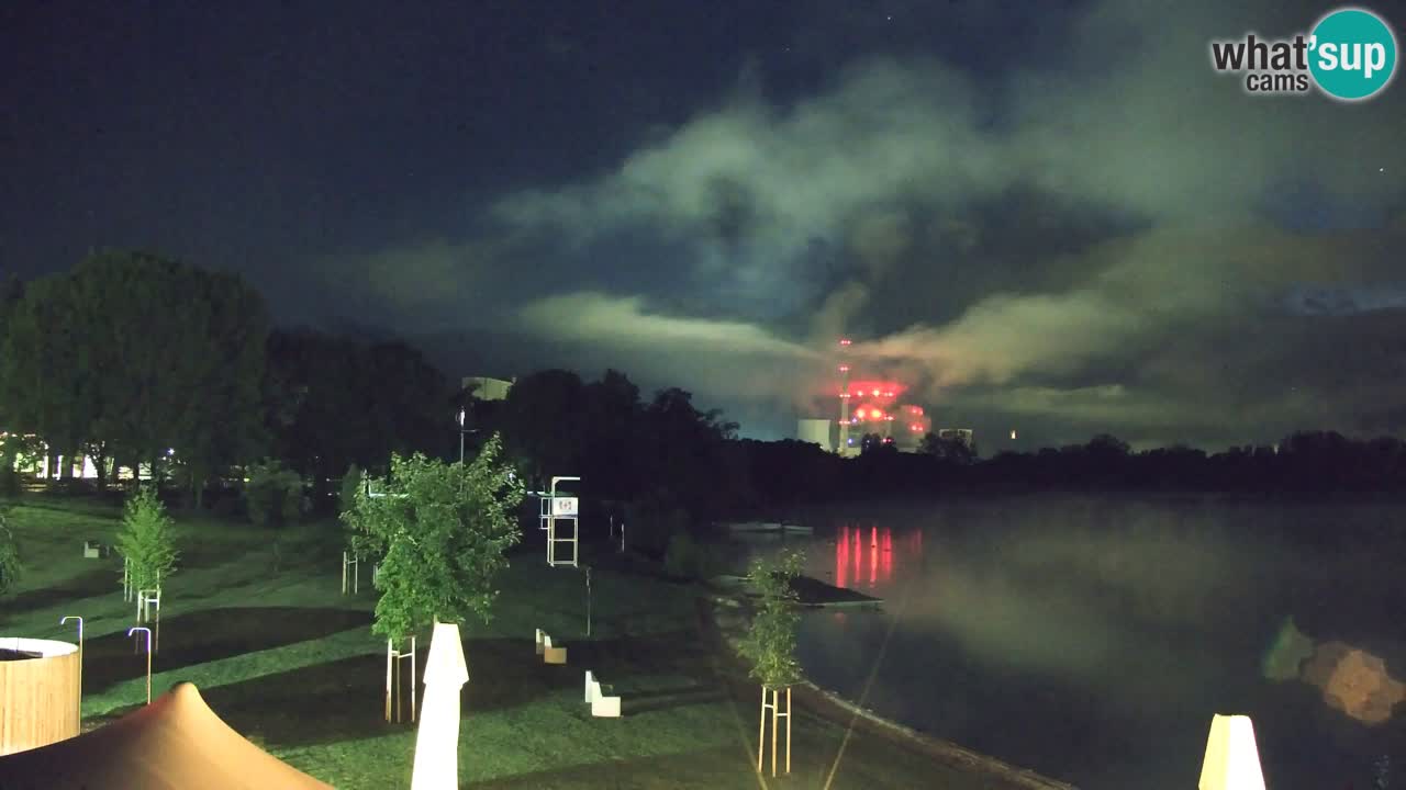 Webcam lago Velenje – Vista en directo desde Velenje Beach