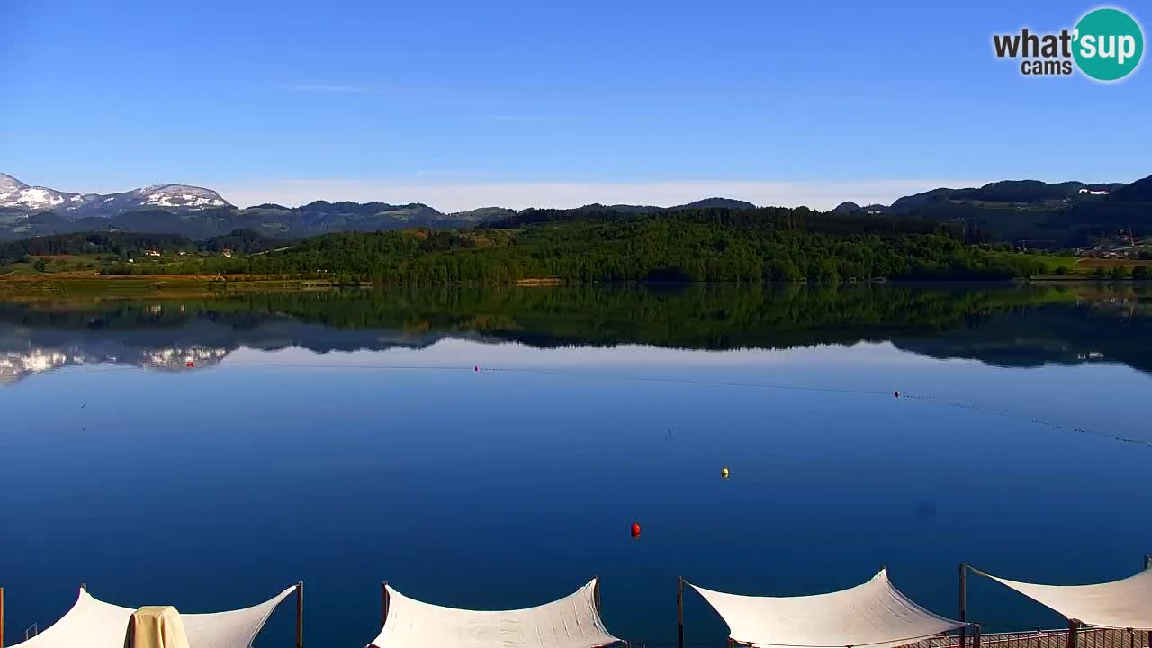 Webcam lago Velenje – Vista en directo desde Velenje Beach