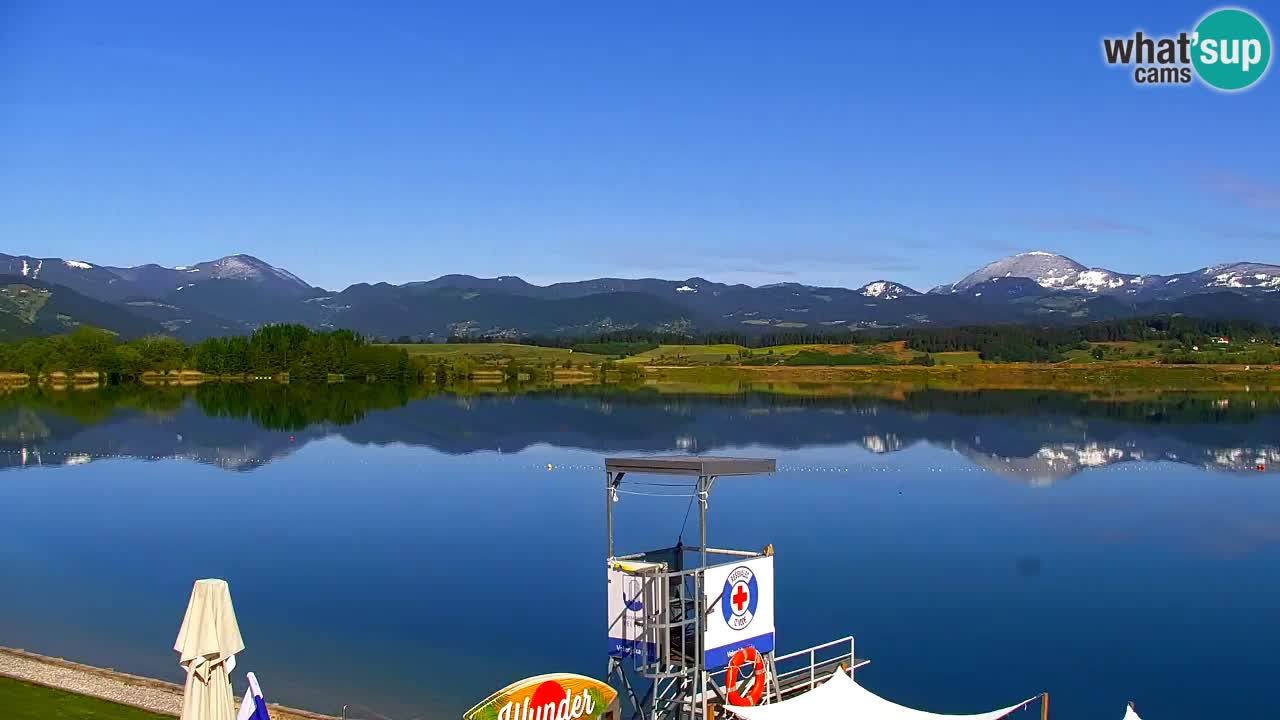 Webcam lago Velenje – Vista en directo desde Velenje Beach