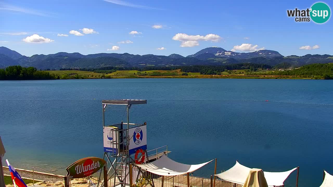 Webcam lago Velenje – Vista en directo desde Velenje Beach