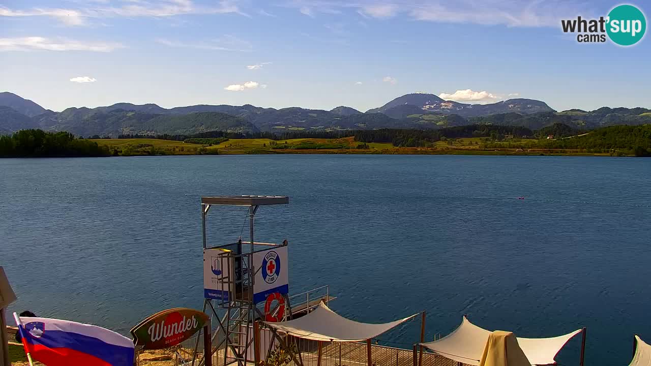 Webcam lac de Velenje – Vue en direct depuis Velenje Beach