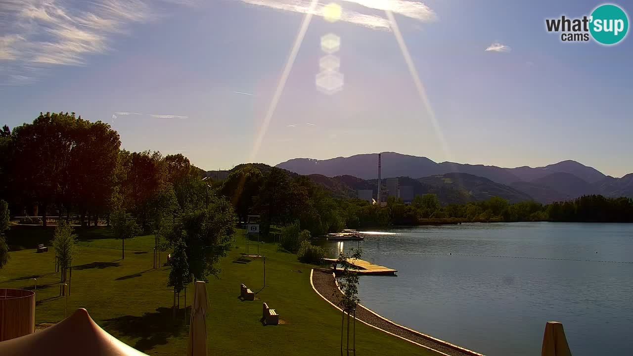 Webcam lac de Velenje – Vue en direct depuis Velenje Beach