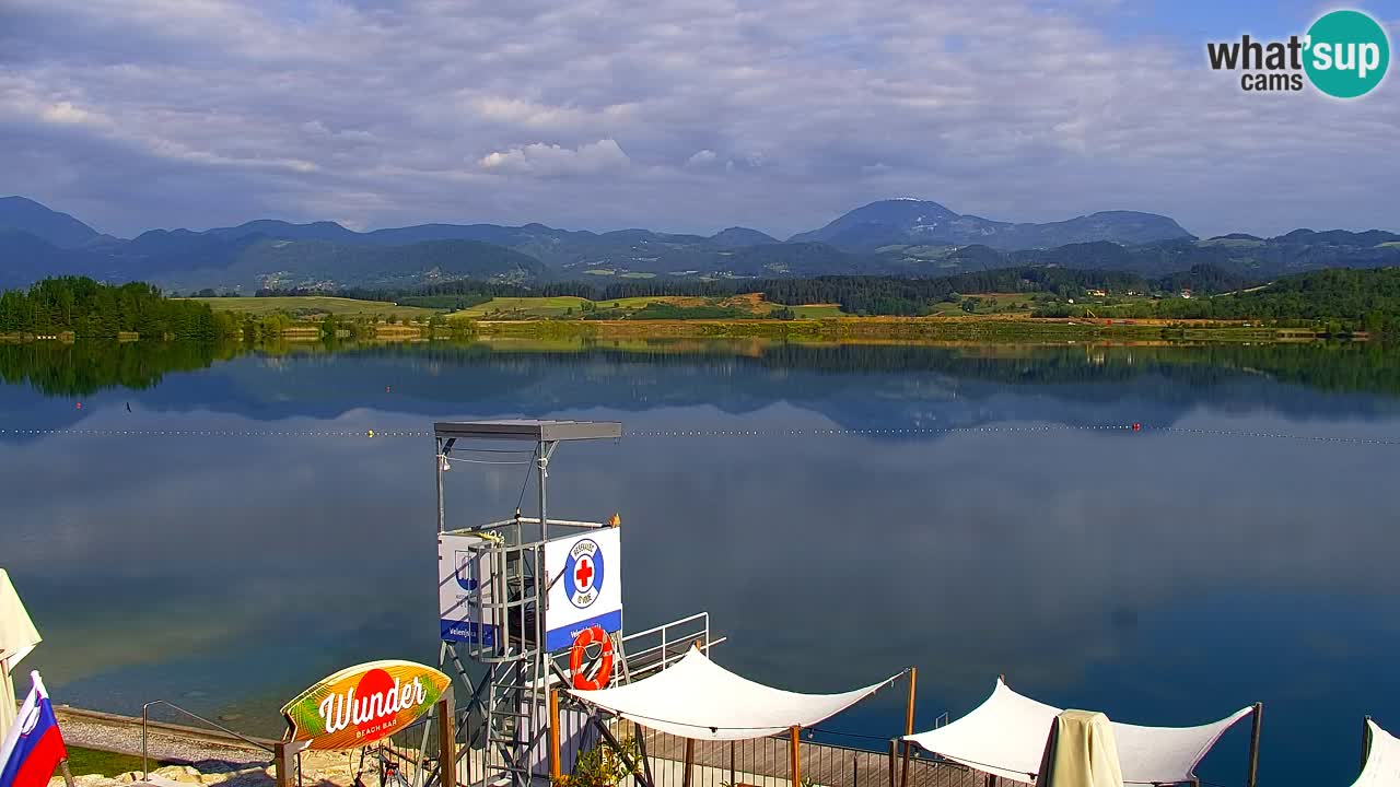 Webcam lago Velenje – Vista en directo desde Velenje Beach