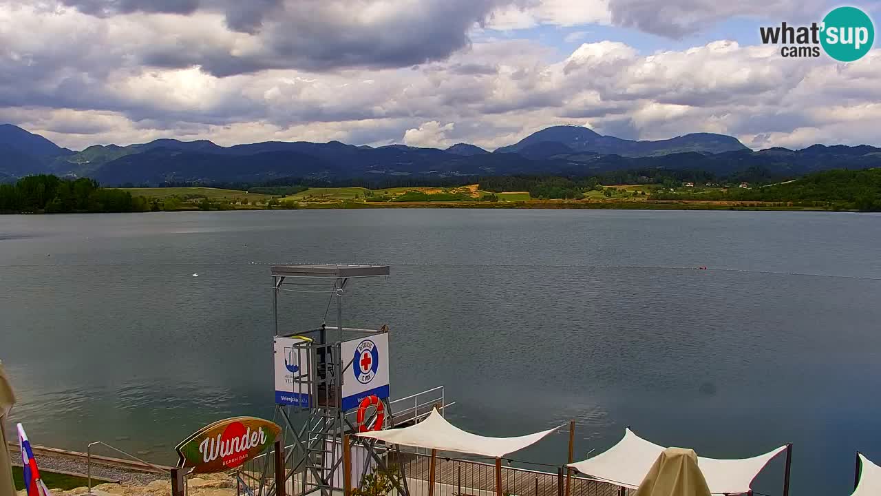 Web kamera Velenjsko jezero – Plaža Velenje uživo