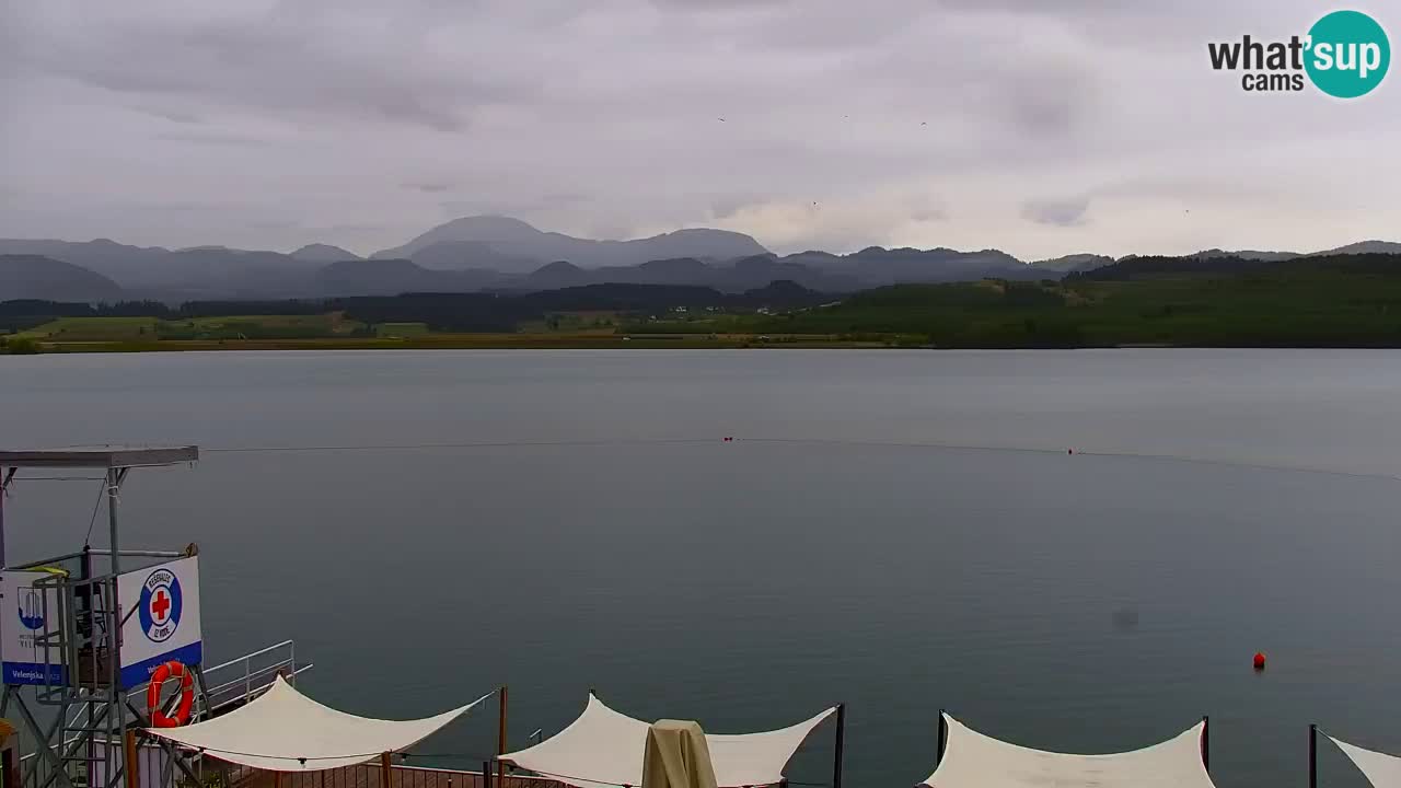 Webcam lac de Velenje – Vue en direct depuis Velenje Beach
