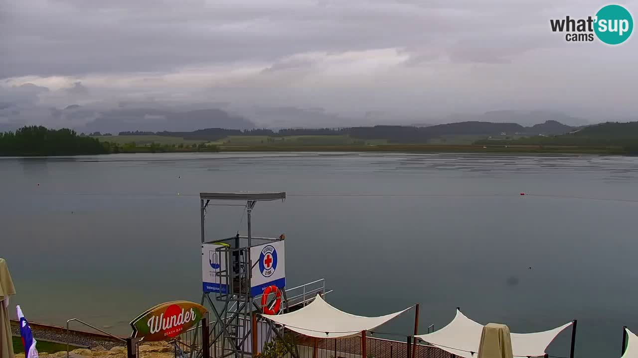 Webcam lago Velenje – Vista en directo desde Velenje Beach