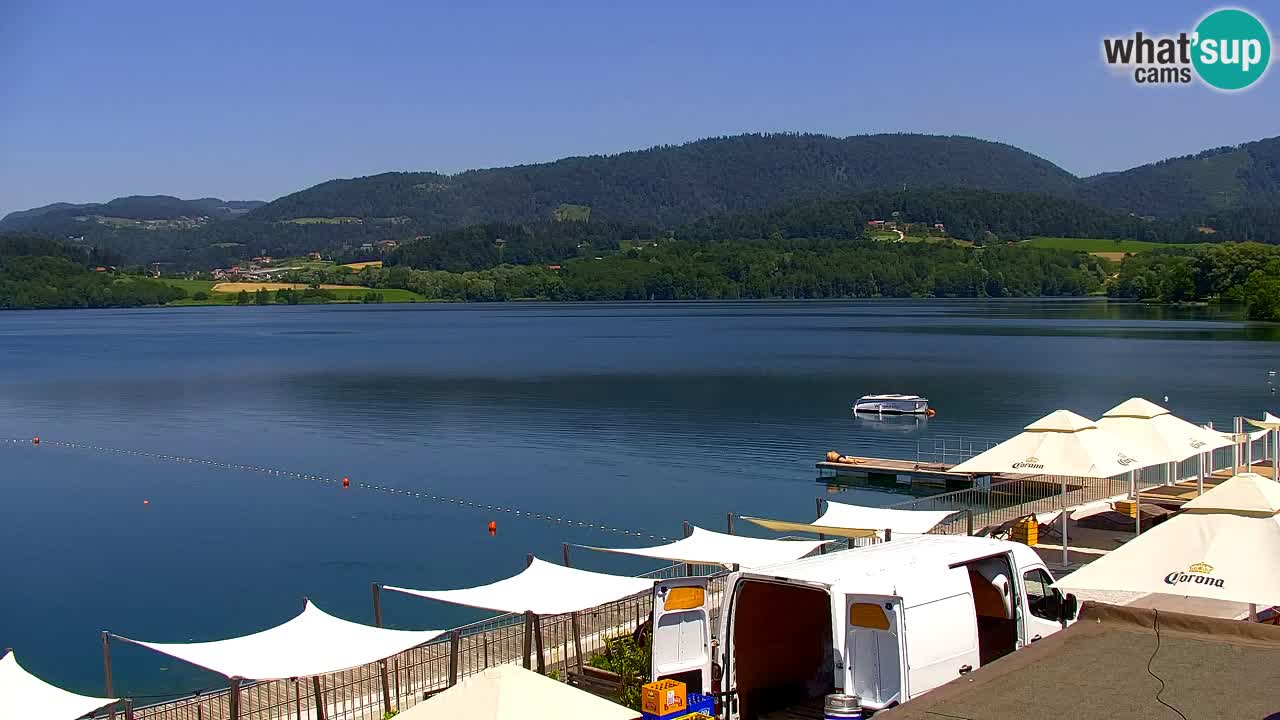 Webcam lago Velenje – Vista en directo desde Velenje Beach