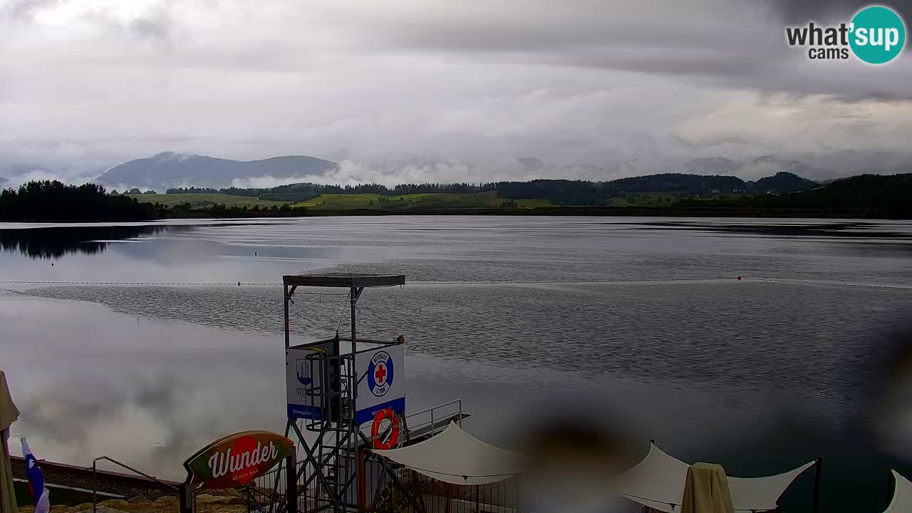 Webcam lago Velenje – Vista en directo desde Velenje Beach