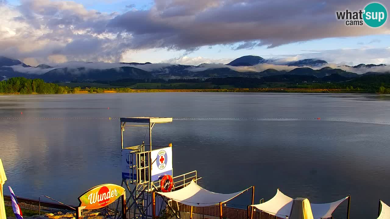 Webcam lago Velenje – Vista en directo desde Velenje Beach
