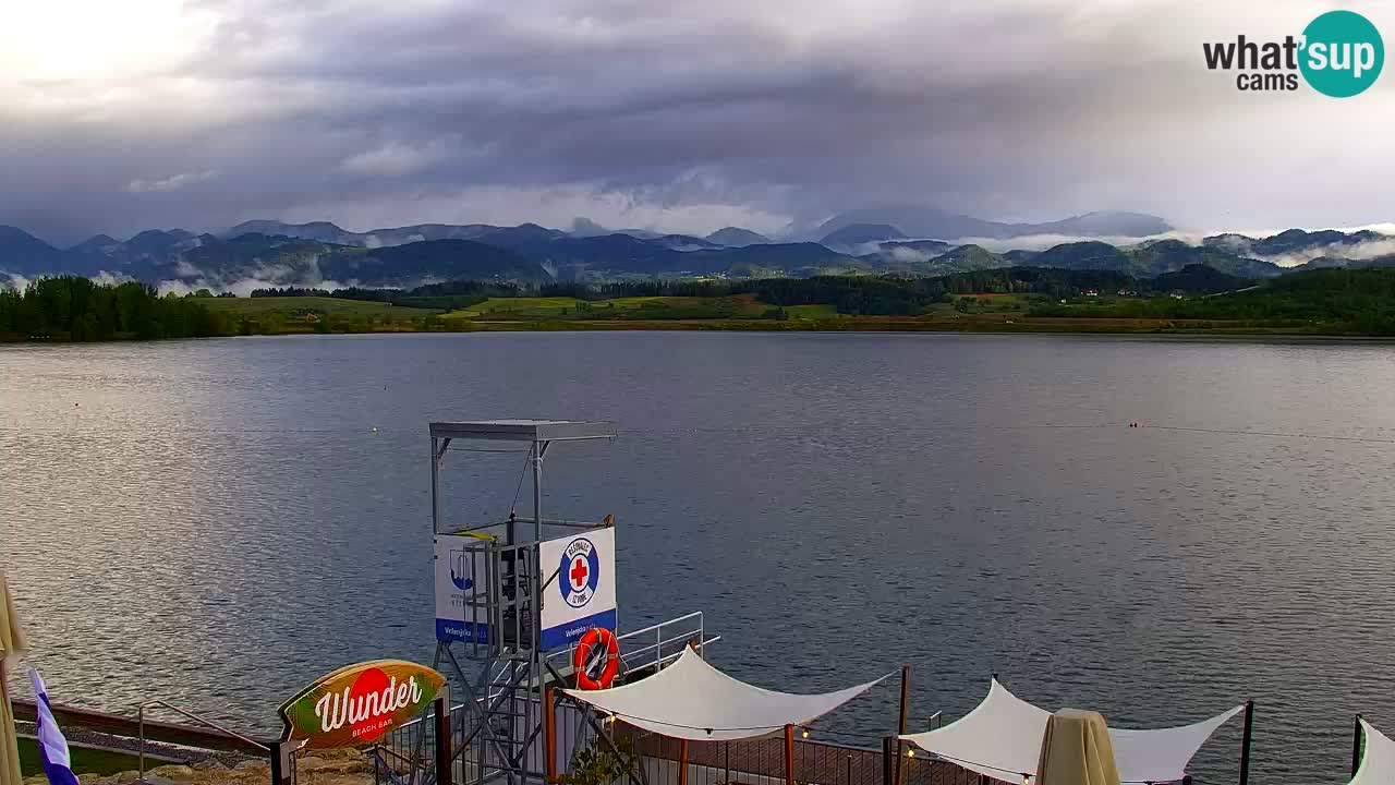 Web kamera Velenjsko jezero – Plaža Velenje uživo