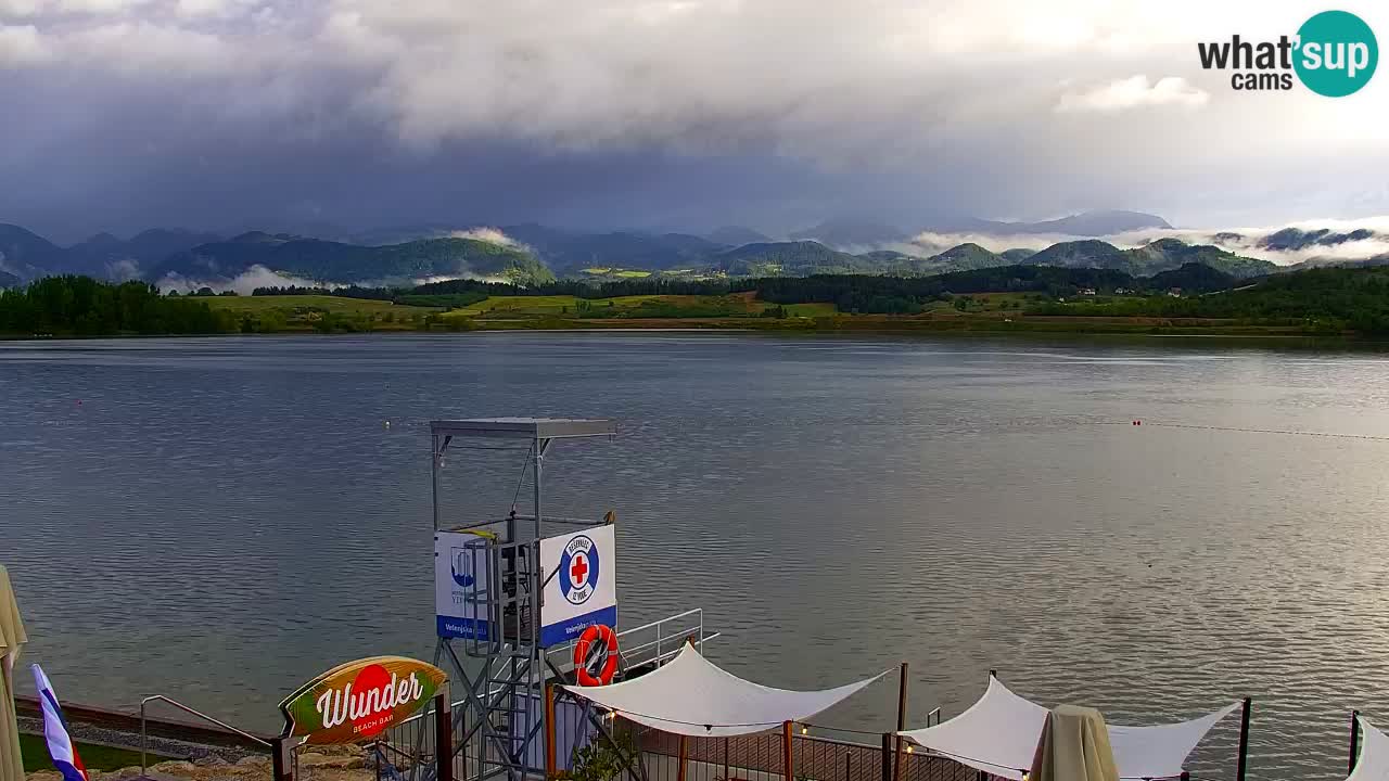 Webcam lago Velenje – Vista en directo desde Velenje Beach