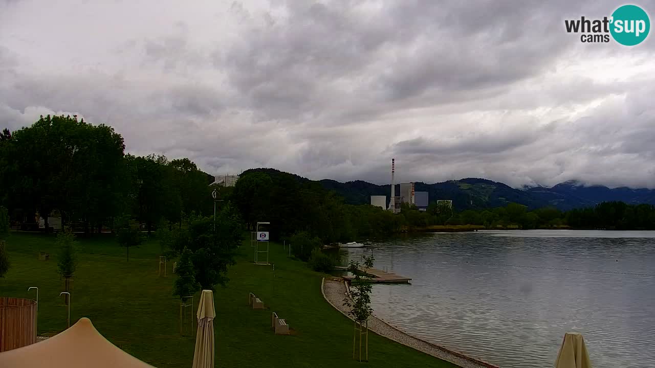 Webcam lago Velenje – Vista en directo desde Velenje Beach