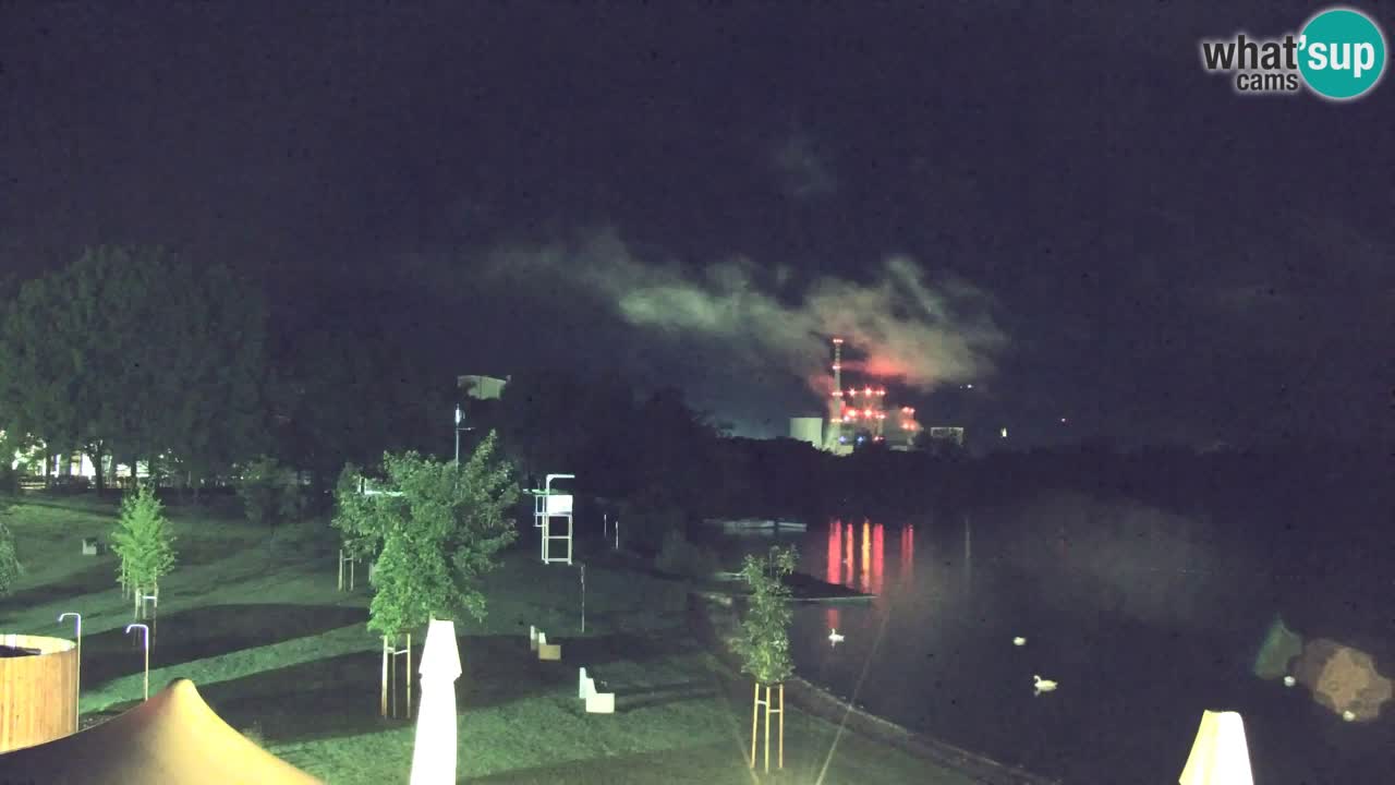 Webcam lago Velenje – Vista en directo desde Velenje Beach