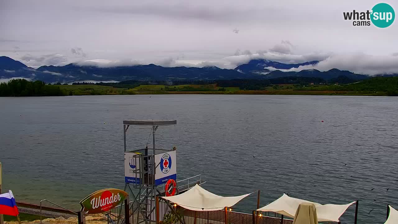 Webcam lago Velenje – Vista en directo desde Velenje Beach