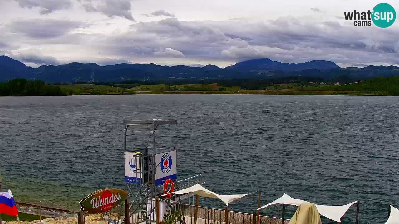Webcam lago Velenje – Vista en directo desde Velenje Beach