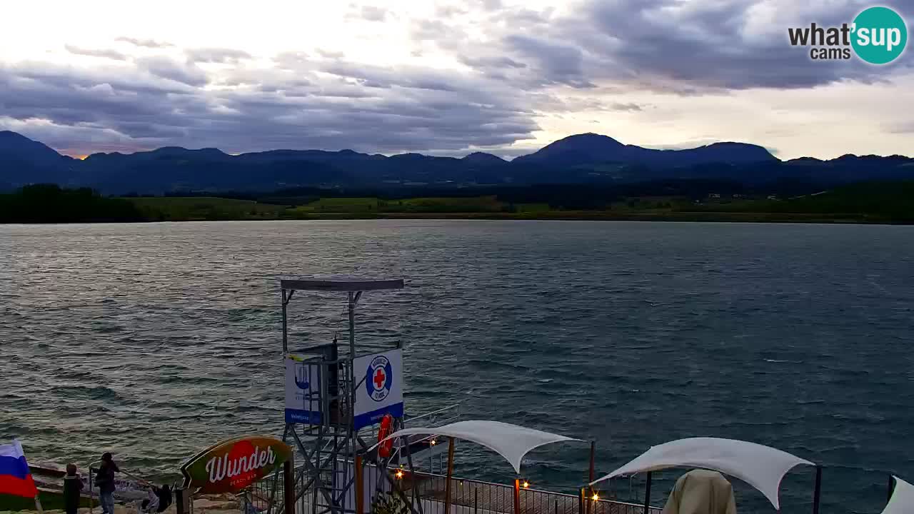 Web kamera Velenjsko jezero – Plaža Velenje uživo