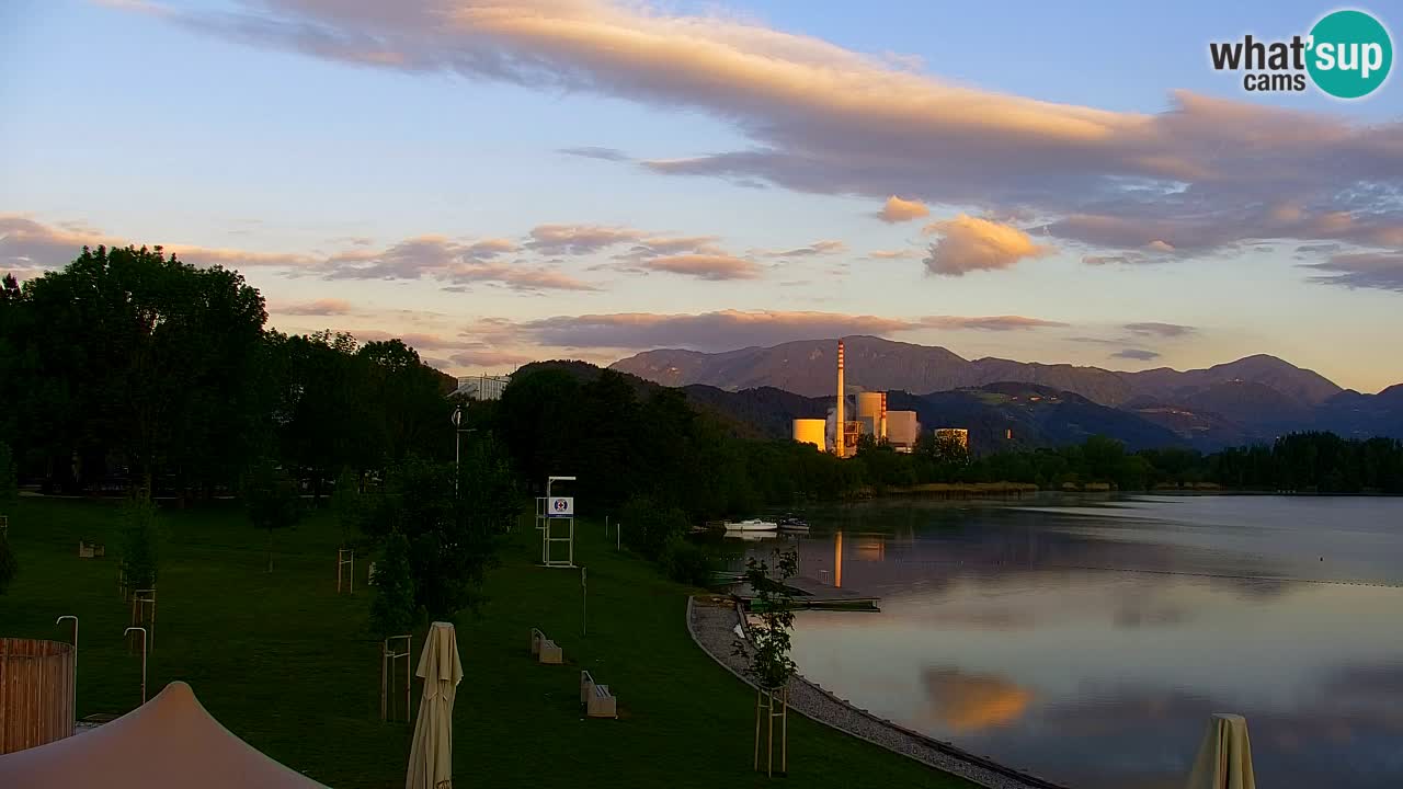 Webcam lago Velenje – Vista en directo desde Velenje Beach
