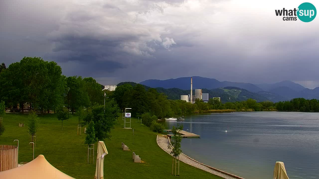 Webcam lac de Velenje – Vue en direct depuis Velenje Beach