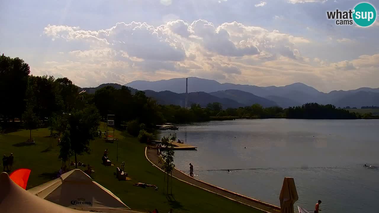 Webcam lago Velenje – Vista en directo desde Velenje Beach