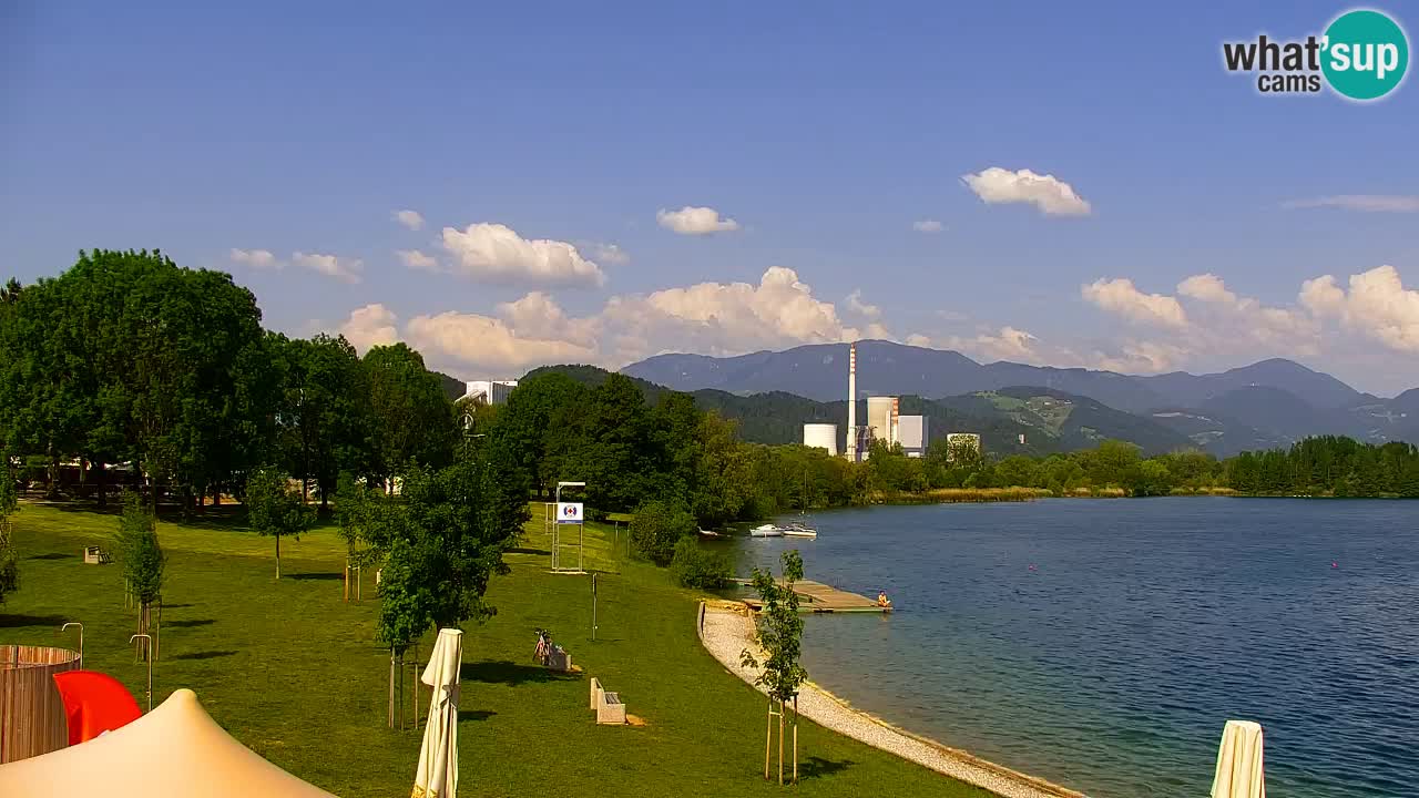 Webcam lac de Velenje – Vue en direct depuis Velenje Beach