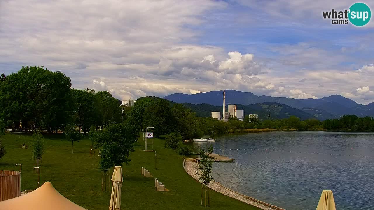 Webcam lac de Velenje – Vue en direct depuis Velenje Beach
